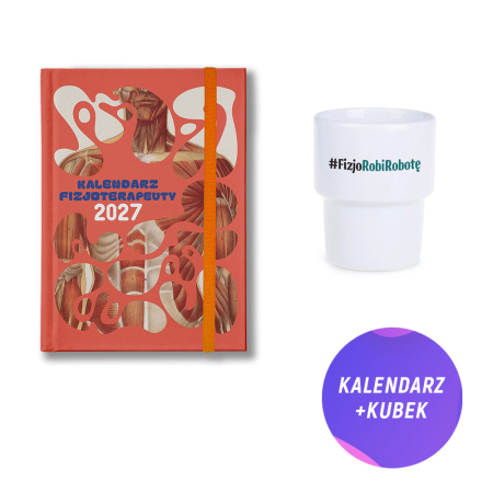 Pakiet: Kalendarz fizjoterapeuty 2027 + Kubek ceramiczny (330 ml)